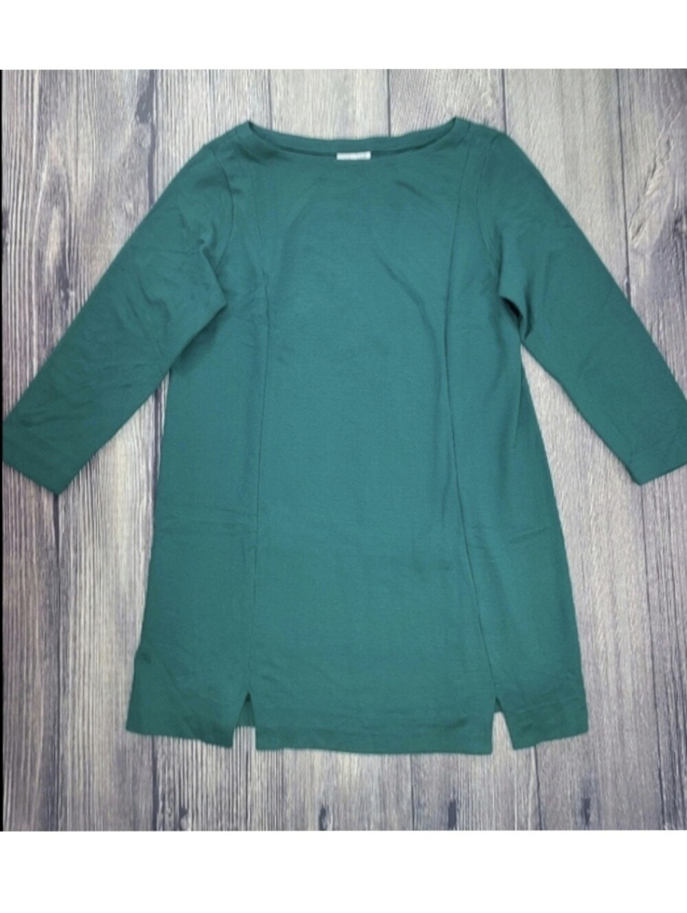 J. Jill Ponte Emerald Green Shift Dress